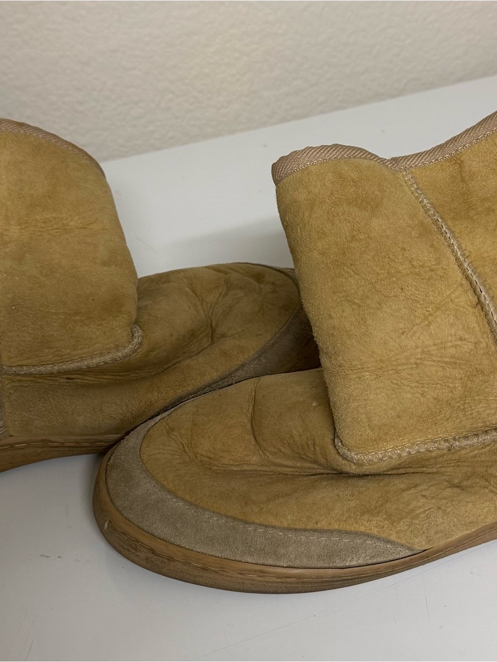 UGG Suede Ankle Booties - Chestnut M10 - Picture 8 of 9